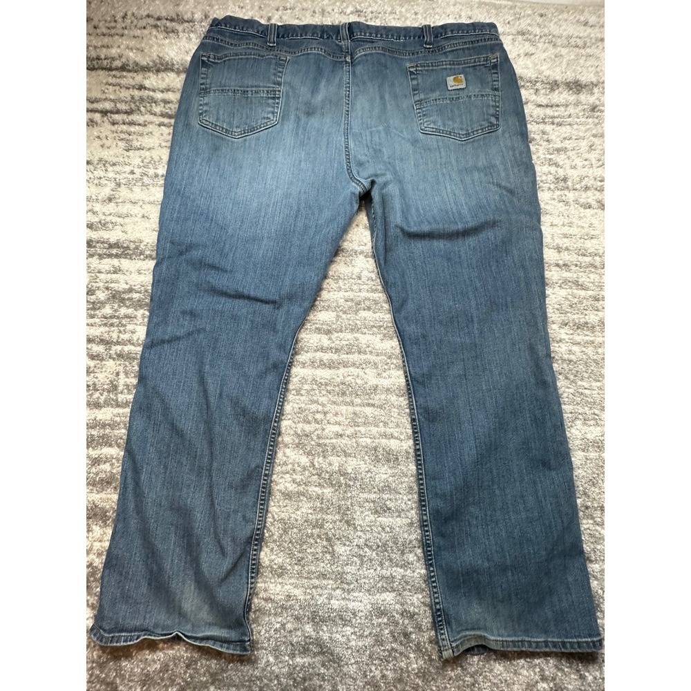 Carhartt Jeans Mens 44x30 Blue Rugged Flex‎ Relaxed Fit B02804-M